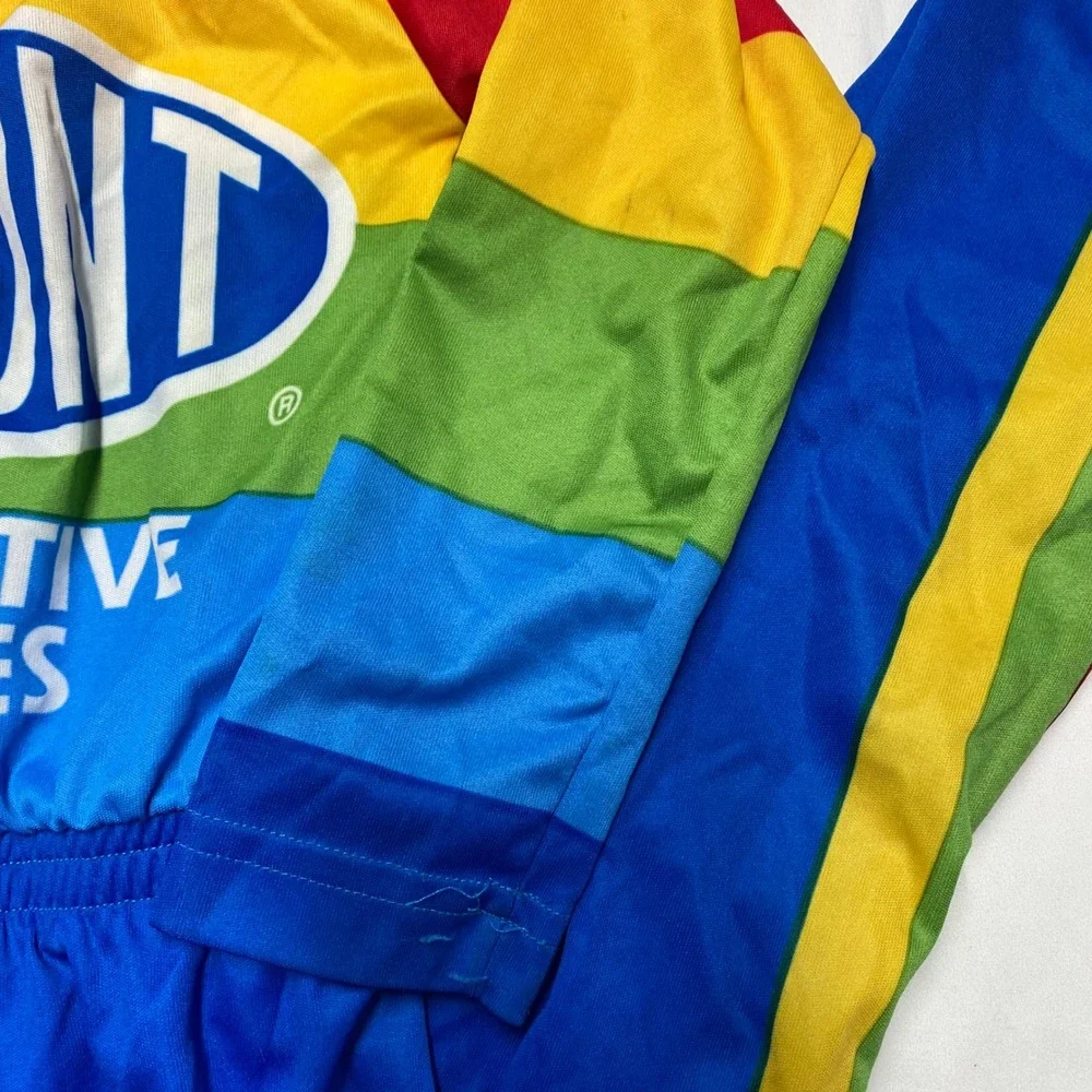 Vintage 1999 Jeff Gordon DuPont NASCAR Racing Suit Franklin Kids Medium Rainbow
